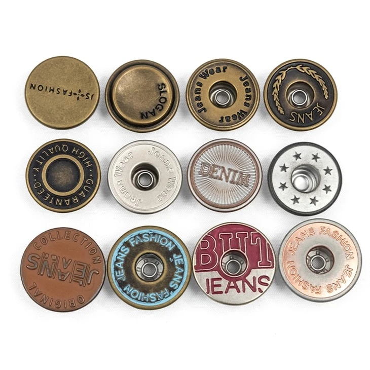 Antique Copper Jeans Button
