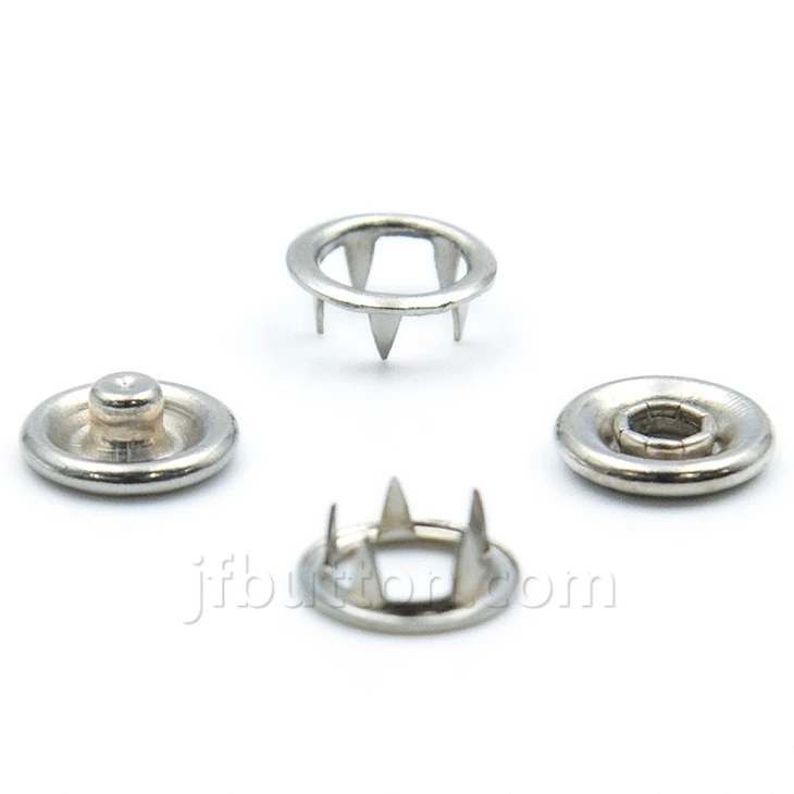 Metal Copper Prong Snap Button Fasteners