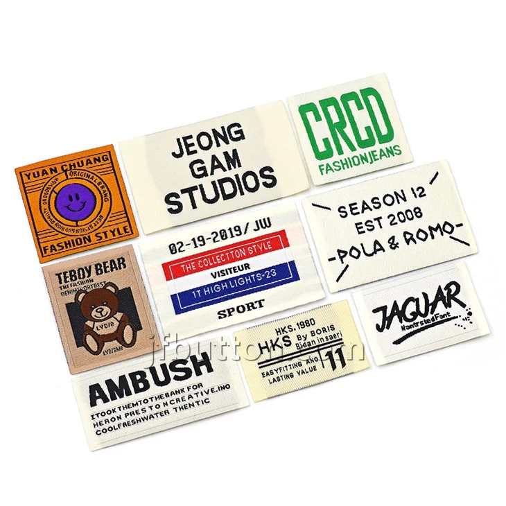 Woven Cotton Labels With Brand Name
