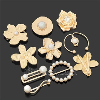 موصل بيكيني على شكل زهرة ذهبية