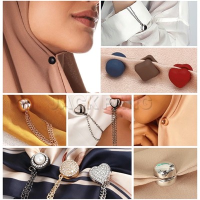 7 أنواع مختلفة من دبابيس الحجاب